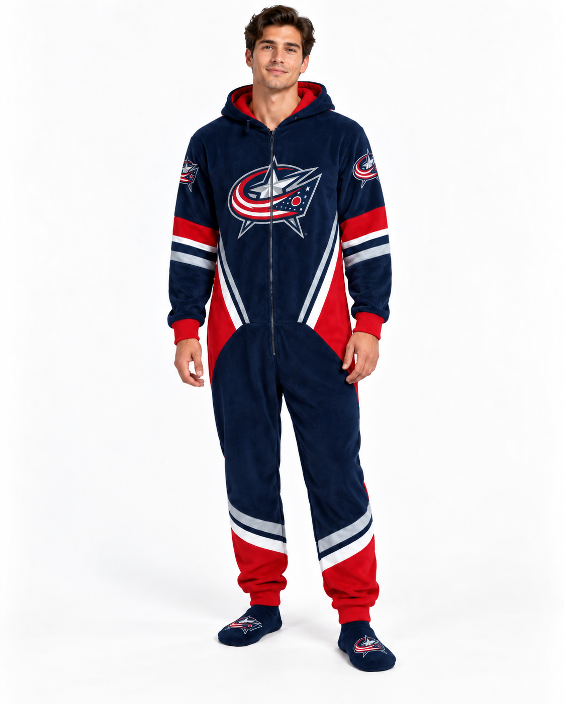 SlapShotSuits Columbus Blue Jackets Onesie