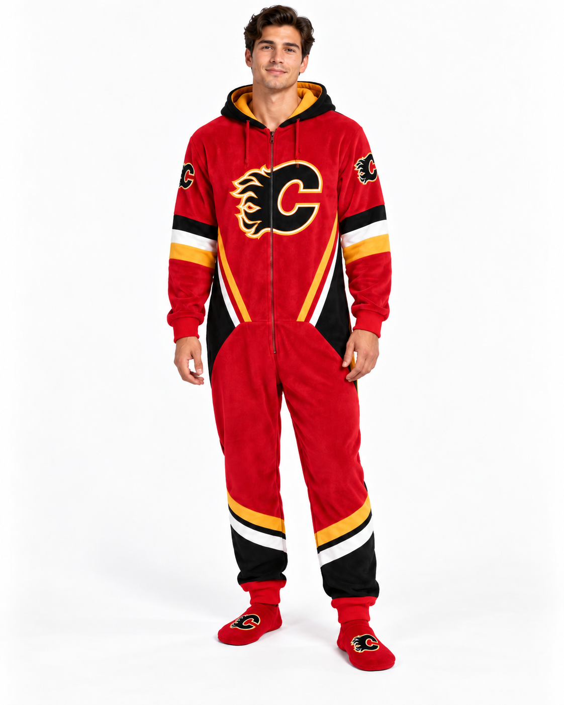 SlapShotSuits Calgary Flames Onesie